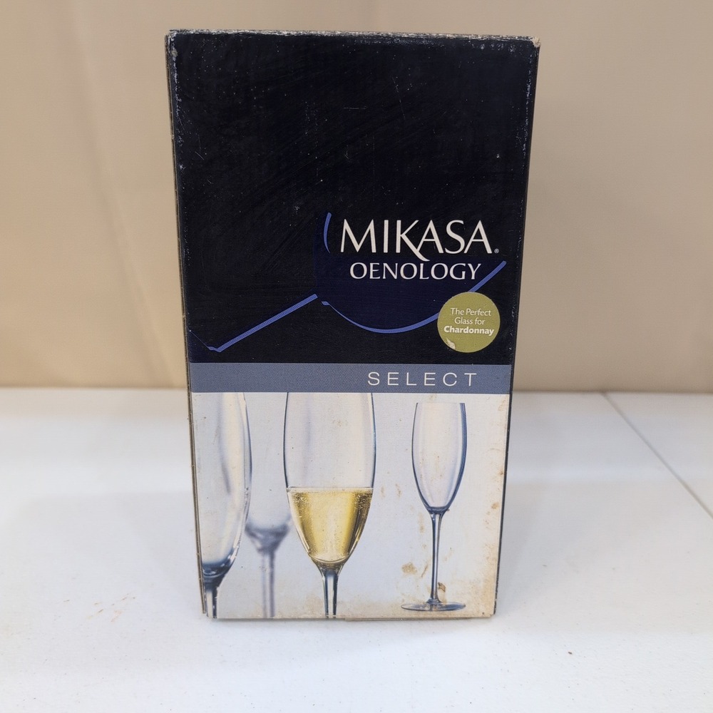 Mikasa Oenology‎ Select Flute Champagne Glasses Set of 4, 6 oz, Kwarx New in Box - Picture 3 of 6